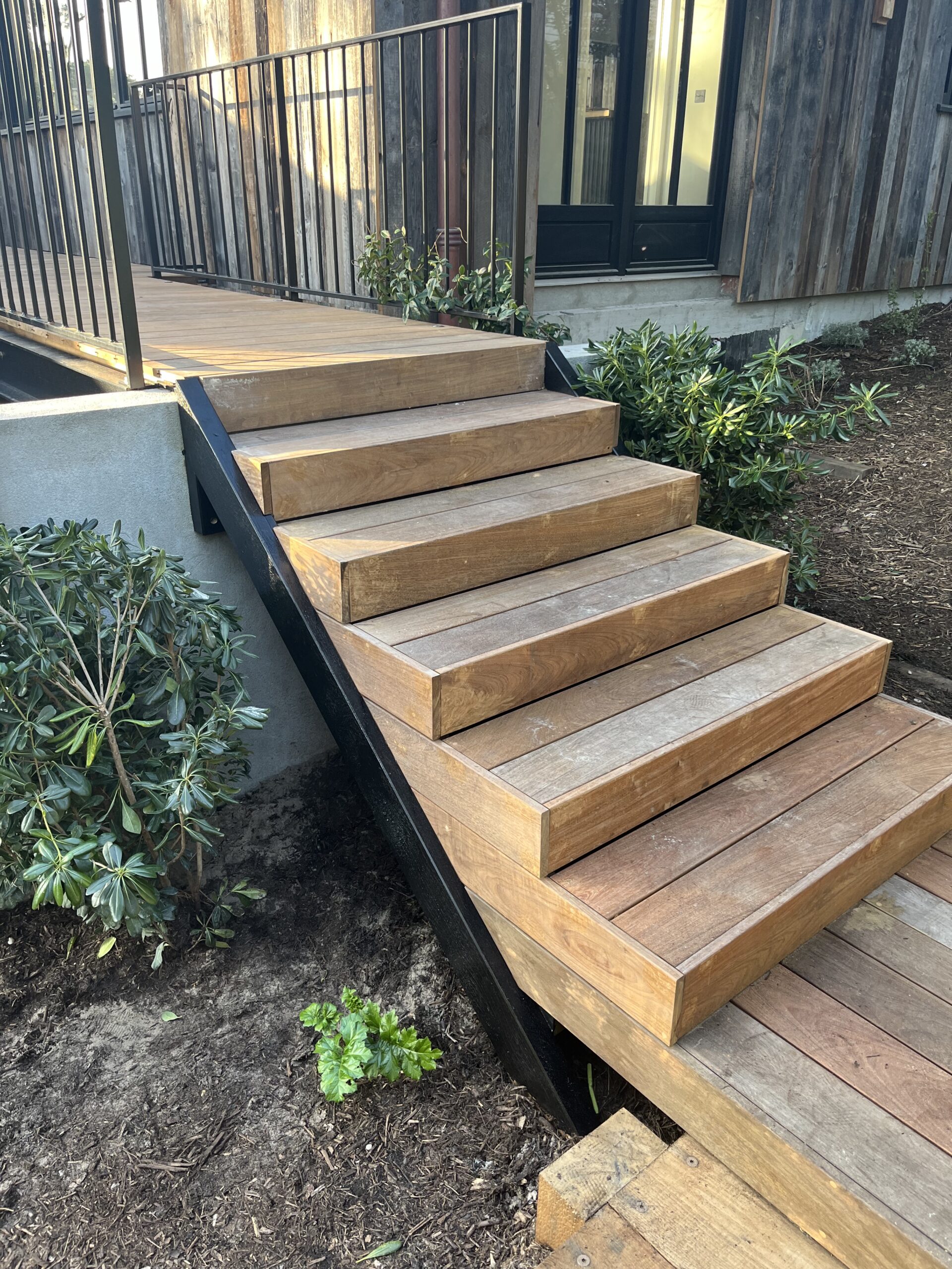 Réalisation d’un Escalier en bois exotique au Cap Ferret